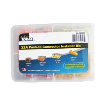 IDEAL 30-5011EU Ideal 32A Push-In Wire Connector Installer Kit - 120 Pcs 1