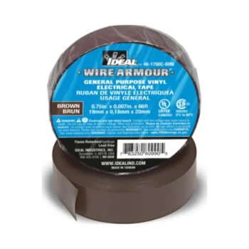 Ideal 46-1700C-BRN Electrical Vinyl Tape Brown