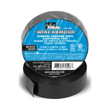 Ideal 46-1700C Electrical Vinyl Tape Black