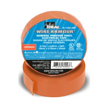 Ideal 46-1700C-ORN Electrical Vinyl Tape Orange