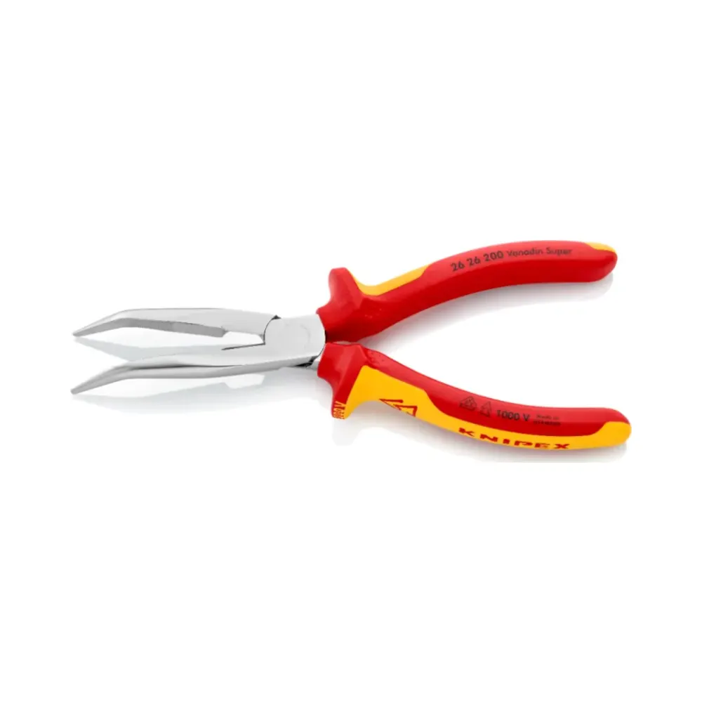 KNIPEX 26 26 200 SB Snipe Nose Side Cutting Stork Beak Pliers 2 KNIPEX 26 26 200 SB Snipe Nose Side Cutting Stork Beak Pliers 2