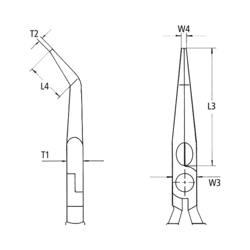 KNIPEX 26 26 200 SB Snipe Nose Side Cutting Stork Beak Pliers 4 KNIPEX 26 26 200 SB Snipe Nose Side Cutting Stork Beak Pliers 4