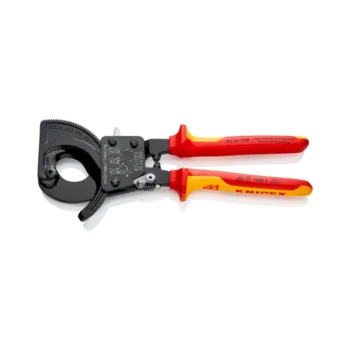 KNIPEX 95 36 250 KNIPEX 95 36 250 Ratchet Action VDE Heavy Duty Cable Cutters - 250mm 1
