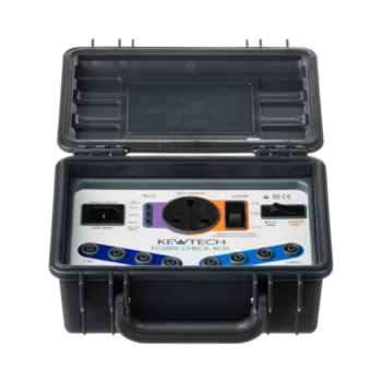 Kewtech FC2000 18th Edition Check Box, Electrical Calibration Device, Insulation, Continuity, Loop & RCD Tester Verification, Protective Hard Case.