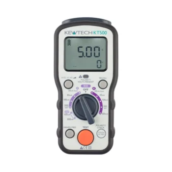 Kewtech KT500 Digital RCD Tester, Type AC, A & Selective, Hands-Free, Magnetic Hanger, Auto-Test, Result Recall, 18th Edition Compliance.