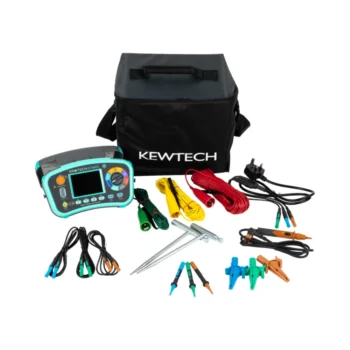Kewtech KT66ET Kit, KT66DL Multifunction Tester, Earth Spike Kit, 12-in-1 Testing, Loop, RCD, Insulation, Continuity, SPD, EVSE Compatible.