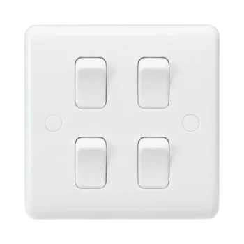 Knightsbridge CU4101 10A 4G 2 Way Switch Single Plate
