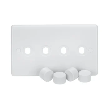 Knightsbridge CU4DIM 4G Dimmer Switch Plate