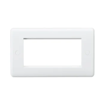 Knightsbridge CU4G Four Module Double Euro Plate