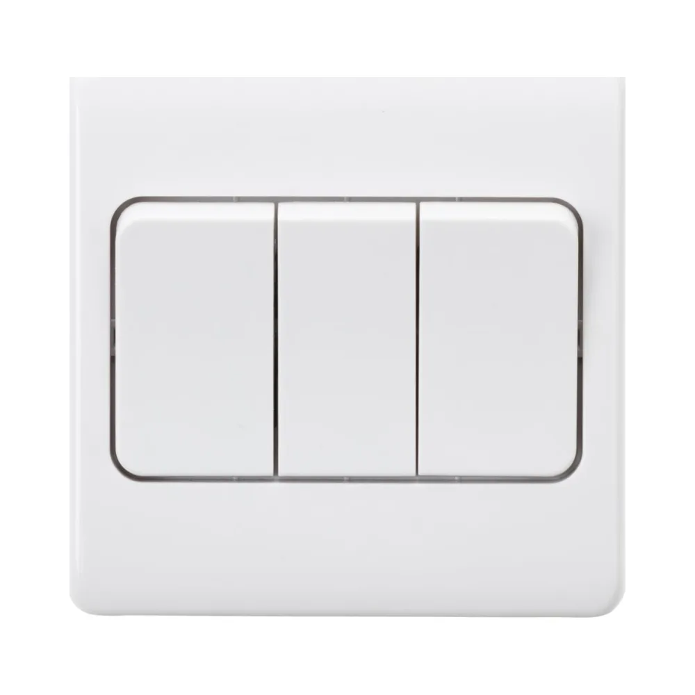 Knightsbridge | CU4W | Curved Edge | 10A 3G 2 Way Wide Rocker Switch 1 Knightsbridge CU4W 10A 3G 2 Way Wide Rocker Switch