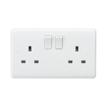 Knightsbridge CU9000 13A Double Switched Socket