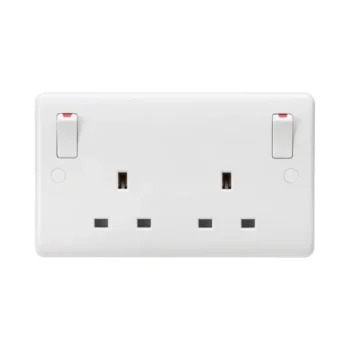 Knightsbridge CU9001 13A Double Switched Socket