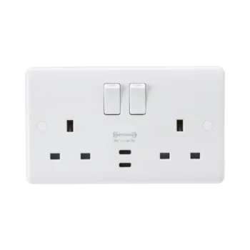 Knightsbridge CU9930 Double Switched Socket USB C+C