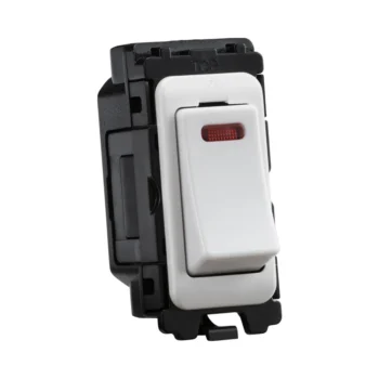 Knightsbridge CUGM6N 20A 1 Way DP Grid Switch With Neon