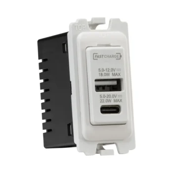 Knightsbridge CUGMUSB USB A C Fastcharge Grid Module
