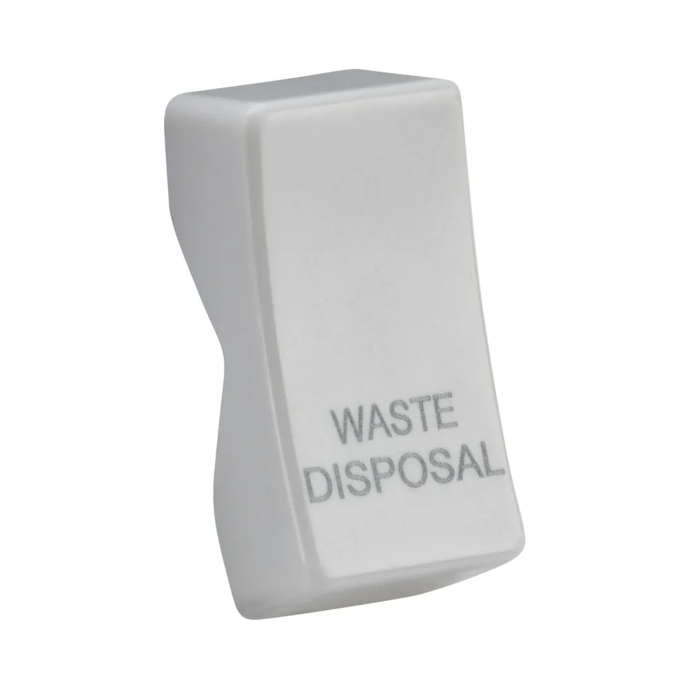 Knightsbridge | CUWASTE | Curved Edge | Waste Disposal Rocker Cover 1 Knightsbridge CUWASTE Waste Disposal Rocker Cover