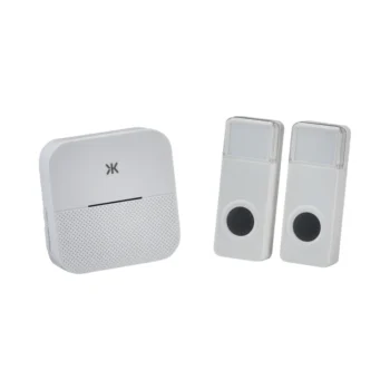 Knightsbridge DC014 Knightsbridge DC014 Wireless Plug-in Dual Entrance Door Chime System - White