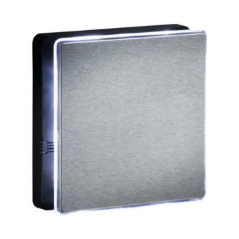 Knightsbridge EX4TSS IP45 100mm LED Backlit Extractor Fan with Overrun Timer - Steel