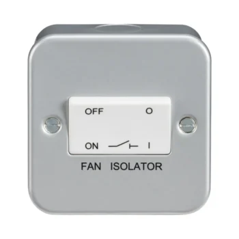 Knightsbridge M1100  Grey Metal Clad Fan Isolator Switch