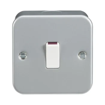 Knightsbridge M8341 Grey Metal Clad Double Pole Switch