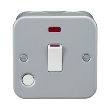 Knightsbridge M8341NF Grey Metal Clad Switch Flex Outlet