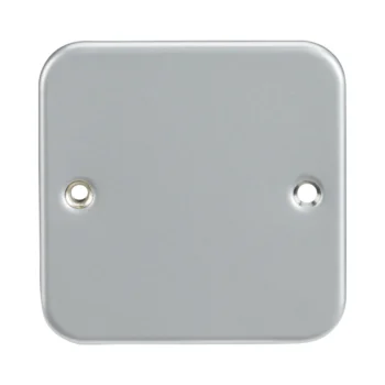 Knightsbridge M8500 Grey Metal Clad Single Blank Plate