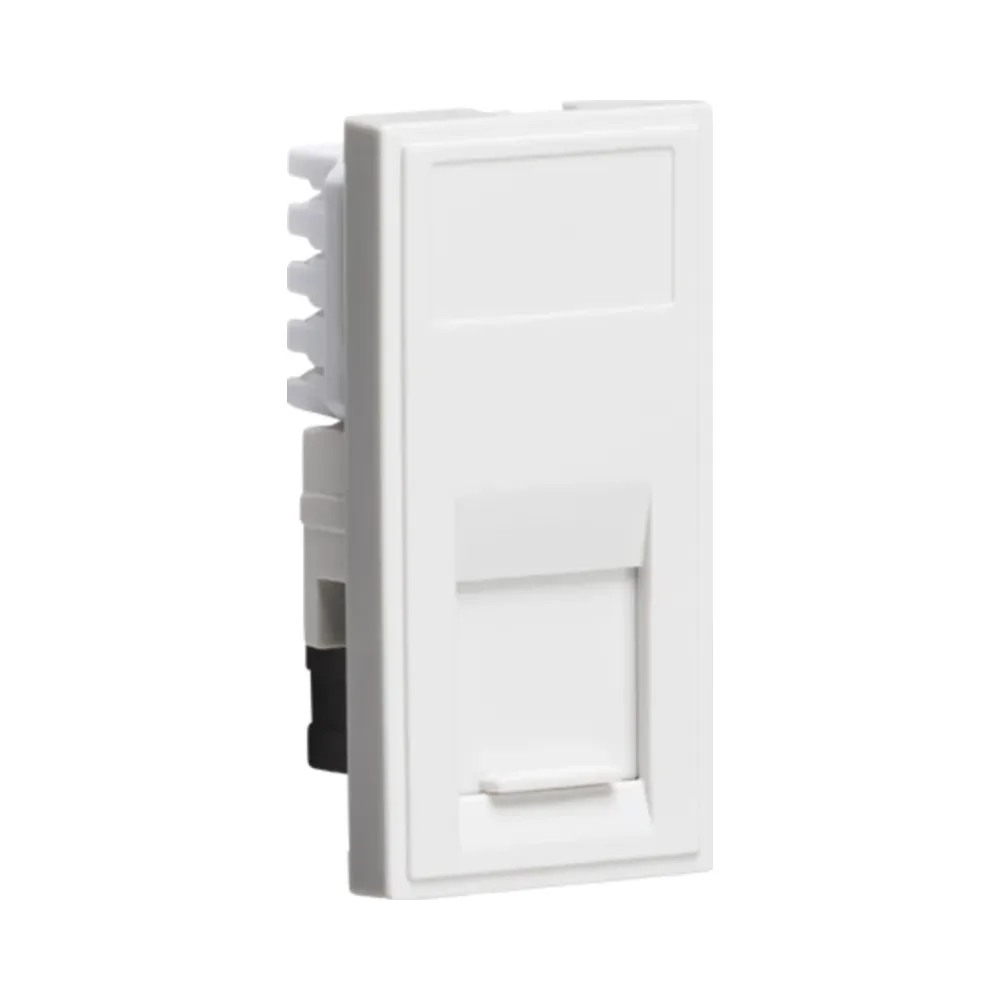 Knightsbridge NETCAT5WH UTP CAT5E RJ45 Outlet Module 25 x 50mm - White 1 Knightsbridge NETCAT5WH Knightsbridge UTP CAT5E RJ45 Outlet Module 25 x 50mm - White