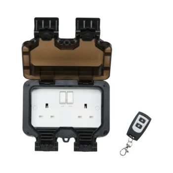 Knightsbridge OP9R Knightsbridge Remote Controlled IP66 13A 2G Outdoor Socket