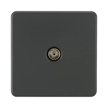 Knightsbridge SF0100AT TV Outlet (Non-Isolated) - Anthracite