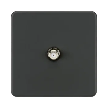 Knightsbridge SF0150AT SAT TV Outlet (Non-Isolated) - Anthracite