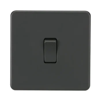 Knightsbridge SF1000DPAT 10AX 1G DP Switch - Anthracite