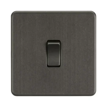 Knightsbridge SF1000DPSB 10AX 1G DP Switch - Smoked Bronze