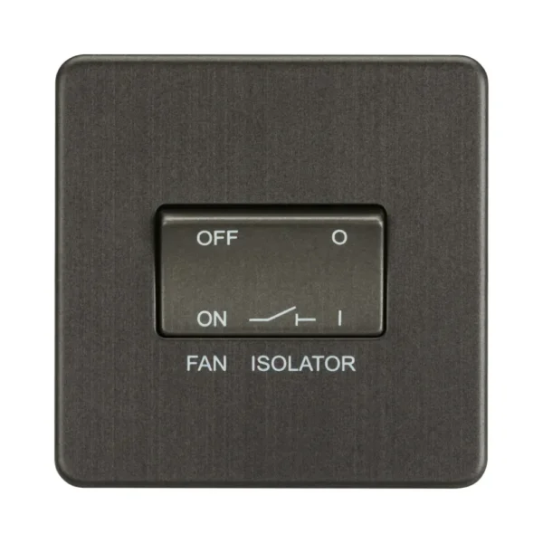 10A Fan Isolator Switch - Smoked Bronze
