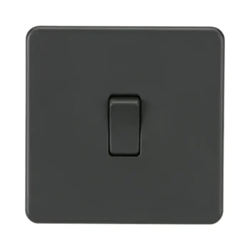 Knightsbridge SF2000AT 10AX 1G 2-way Switch - Anthracite