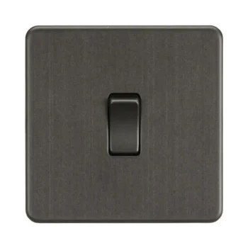 Knightsbridge SF2000SB 10AX 1G 2-way Switch - Smoked Bronze