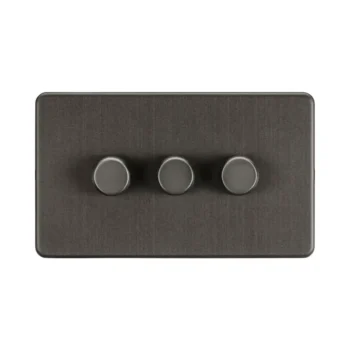 Knightsbridge SF2193SB 3G 2-way 10-200W (5-150W LED) Intelligent dimmer - Smoked Bronze