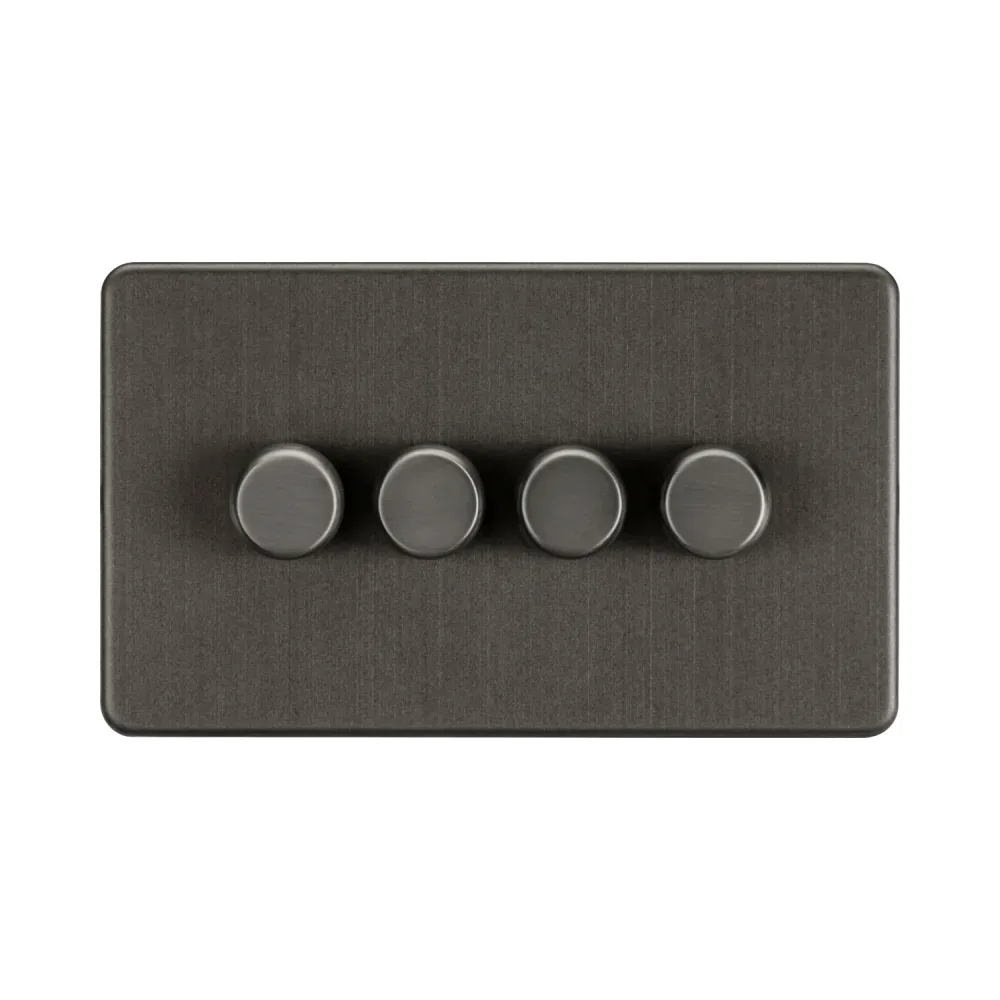 Knightsbridge SF2194SB 4G 2-way 10-200W (5-150W LED) Intelligent dimmer - Smoked Bronze 1 Knightsbridge SF2194SB 4G 2-way 10-200W (5-150W LED) Intelligent dimmer - Smoked Bronze