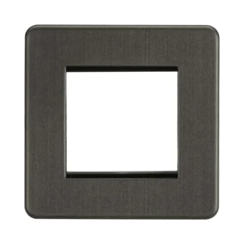 Knightsbridge SF2GSB 2G Modular Faceplate - Smoked Bronze