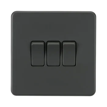 Knightsbridge SF4000AT 10AX 3G 2-way Switch - Anthracite