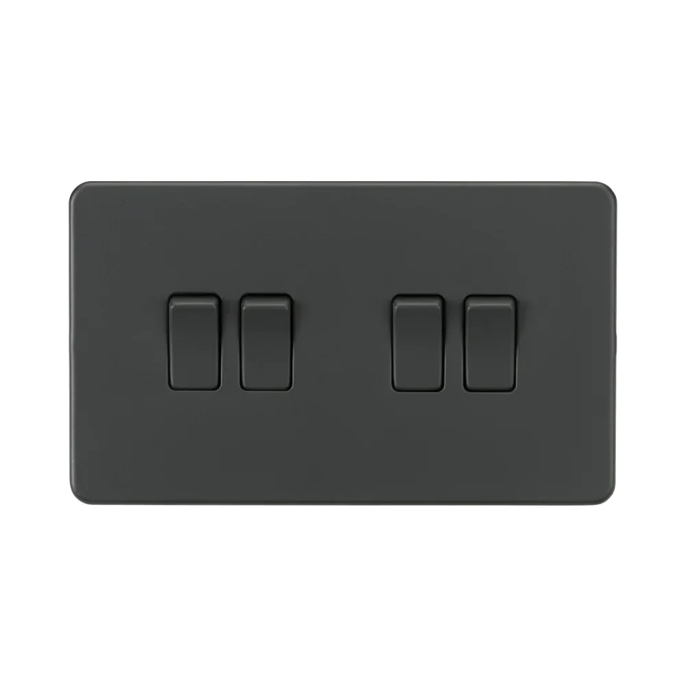 Knightsbridge SF4100AT 10AX 4G 2-way Switch - Anthracite 1 Knightsbridge SF4100AT 10AX 4G 2-way Switch - Anthracite