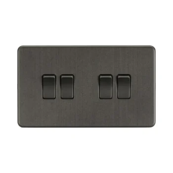 Knightsbridge SF4100SB 10AX 4G 2-Way Switch - Smoked Bronze