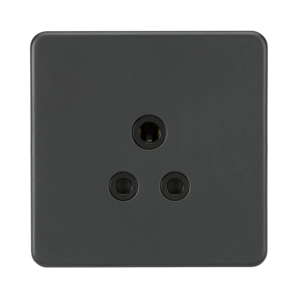 Knightsbridge SF5AAT 5A Unswitched Socket - Anthracite 1 Knightsbridge SF5AAT 5A Unswitched Socket - Anthracite