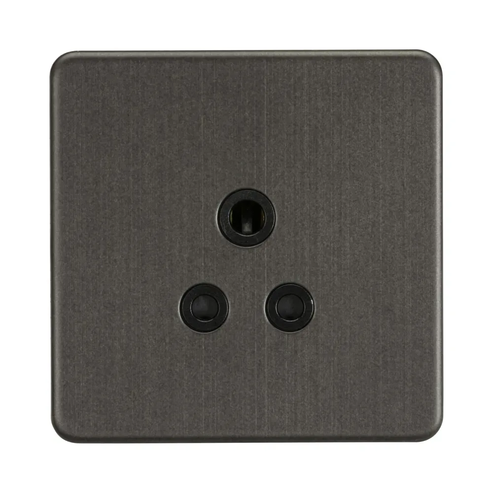 Knightsbridge SF5ASB 5A Unswitched Socket - Smoked Bronze 1 Knightsbridge SF5ASB 5A Unswitched Socket - Smoked Bronze