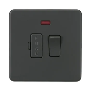 Knightsbridge SF6300NAT 13A Switched Fused Spur Unit with Neon - Anthracite