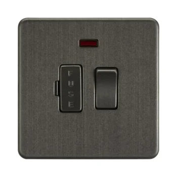 Knightsbridge SF6300NSB 13A Switched Fused Spur Unit with Neon - Smoked Bronze