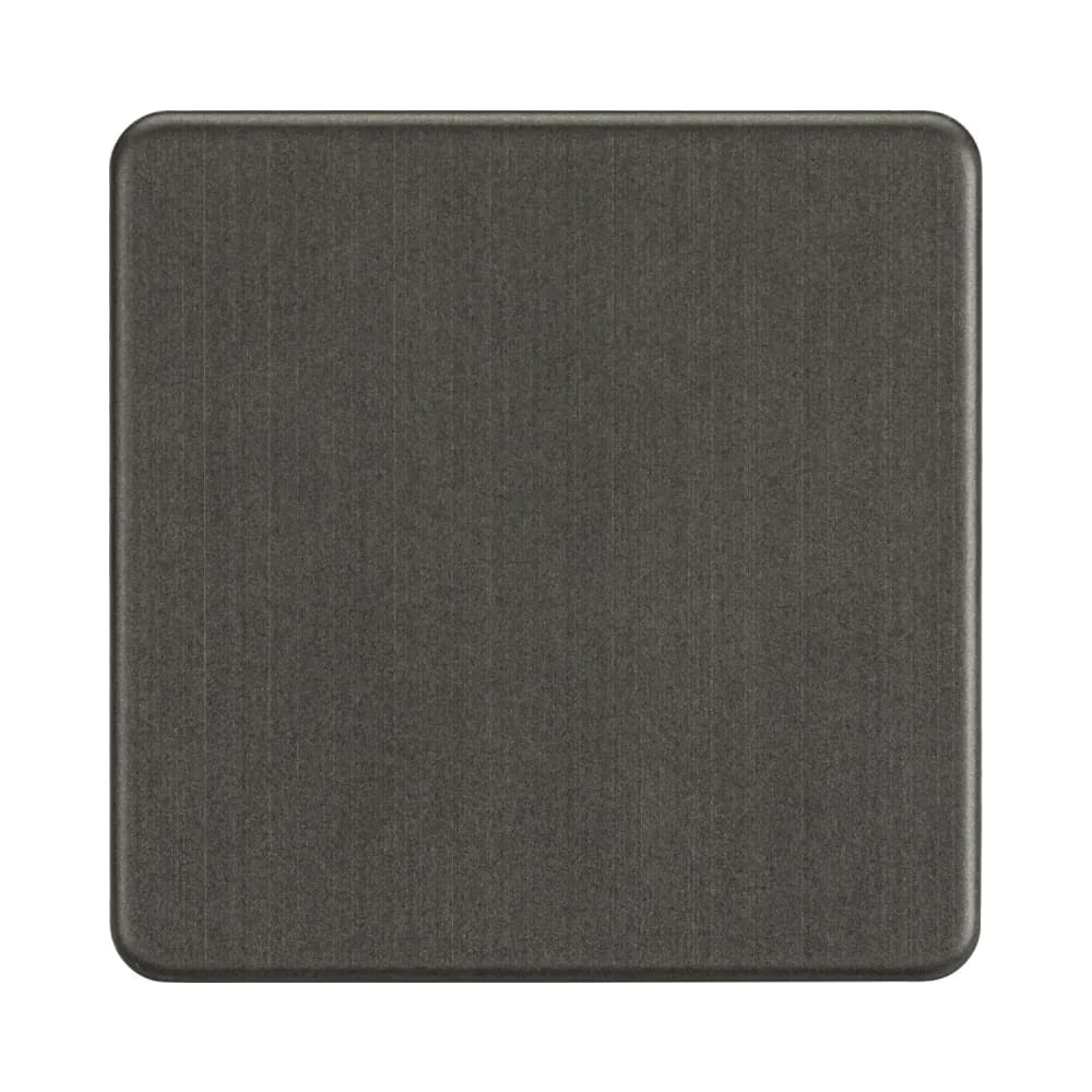 Knightsbridge SF8350SB 1G Blanking Plate - Smoked Bronze 1 Knightsbridge SF8350SB 1G Blanking Plate - Smoked Bronze