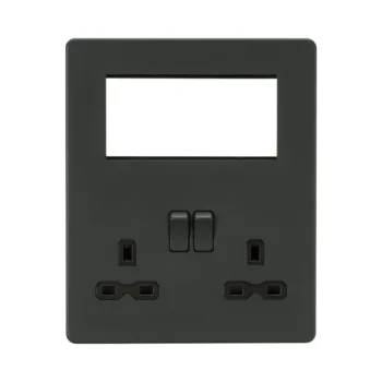 Knightsbridge SFR194AT Small Multimedia Combination  Plate - Anthracite