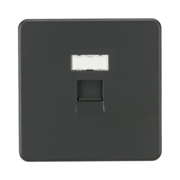 Knightsbridge SFRJ45AT RJ45 Network Outlet - Anthracite