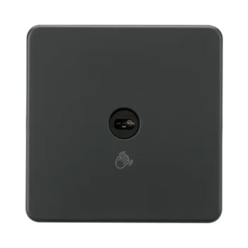 Knightsbridge SFTS1AT 230V 1G 1-way Touchless Switch - Anthracite