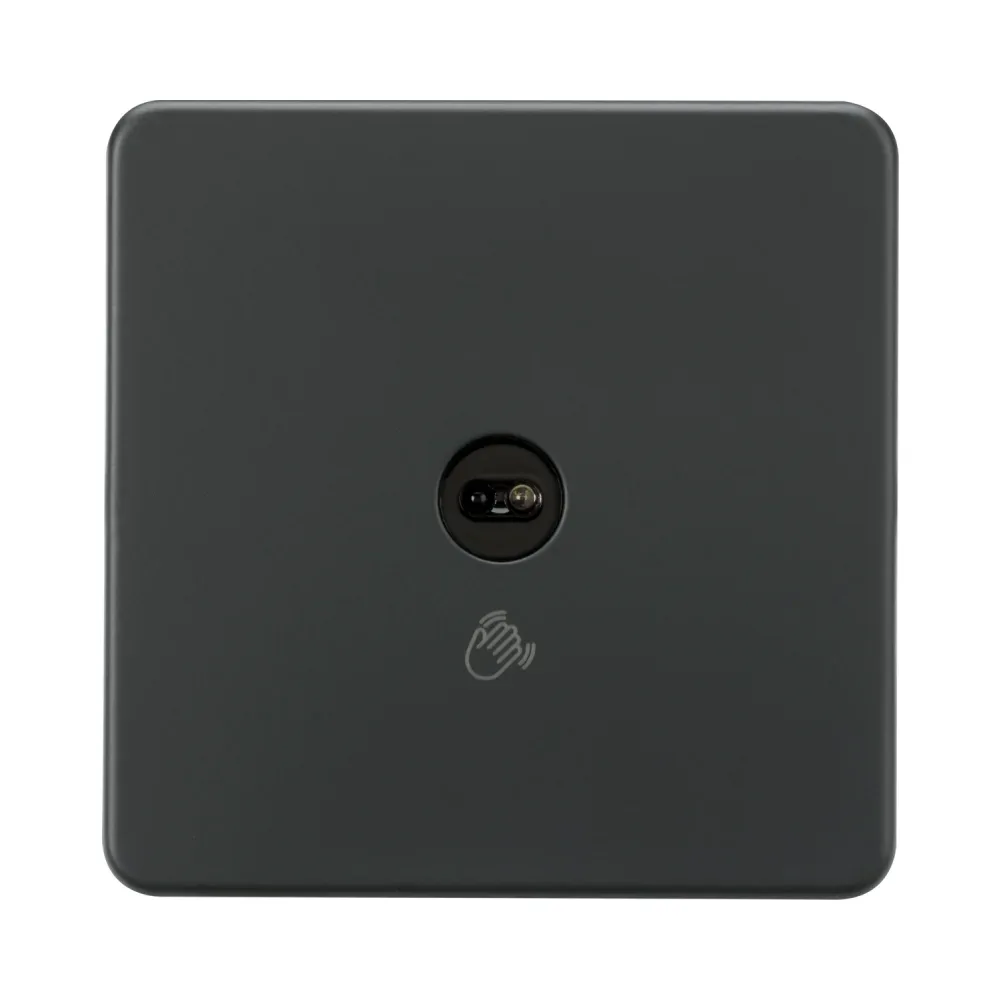Knightsbridge SFTS1AT 230V 1G 1-way Touchless Switch - Anthracite 1 Knightsbridge SFTS1AT 230V 1G 1-way Touchless Switch - Anthracite